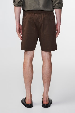 Short en coton biologique Jon - Marron