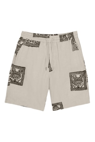 Short en lin et coton biologique Jerry - Ecru