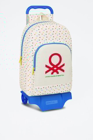 Sac à dos et trolley - Crème et bleu