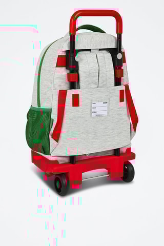Sac à dos et trolley - Gris et rouge