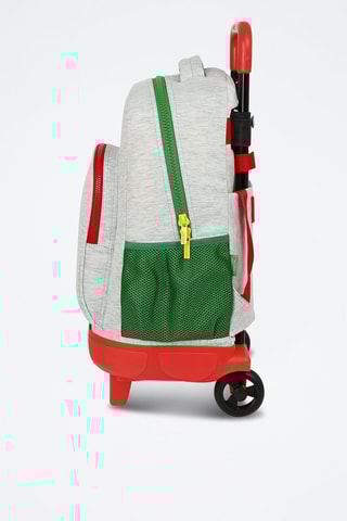 Sac à dos et trolley - Gris et rouge