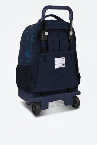 Sac à dos à roulettes - Bleu marine et bleu