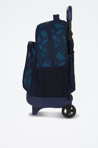 Sac à dos à roulettes - Bleu marine et bleu
