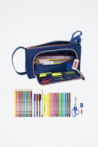 Trousse garnie - 32 pièces - Bleu et orange