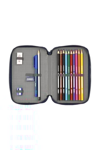 Trousse et 28 accessoires - Bleu marine et rouge