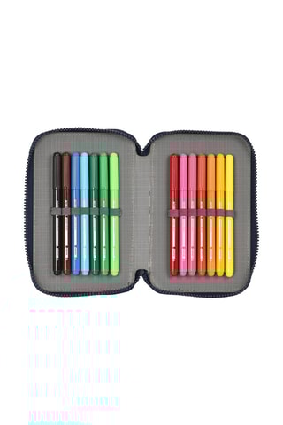 Trousse et 28 accessoires - Bleu marine et rouge
