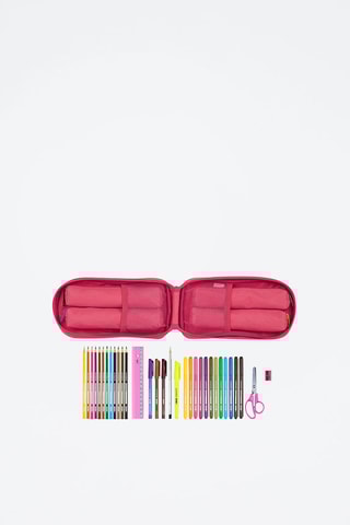 Trousse et 33 accessoires - Framboise