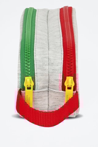 Trousse - Gris et rouge