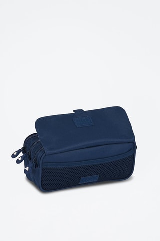 Trousse - Bleu foncé et blanc