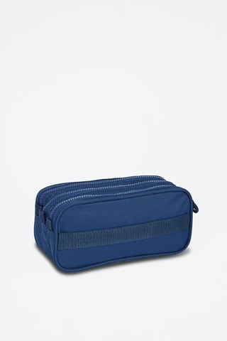 Trousse - Bleu foncé et blanc