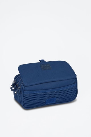 Trousse - Bleu foncé et blanc