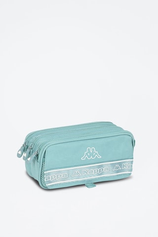 Trousse - Turquoise et blanc