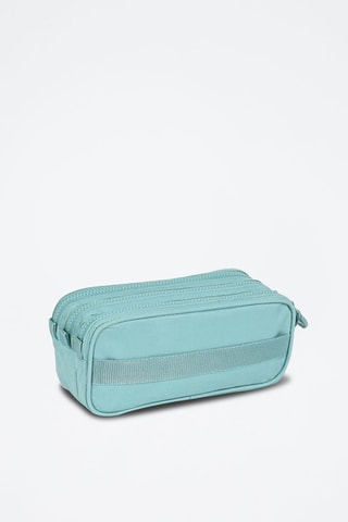 Trousse - Turquoise et blanc