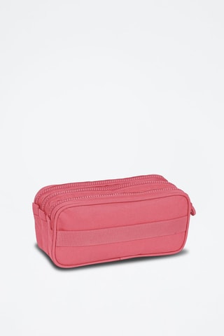 Trousse - Rose foncé et blanc