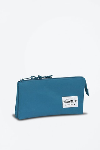 Trousse triple - Bleu canard