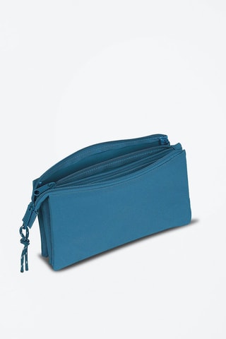 Trousse triple - Bleu canard