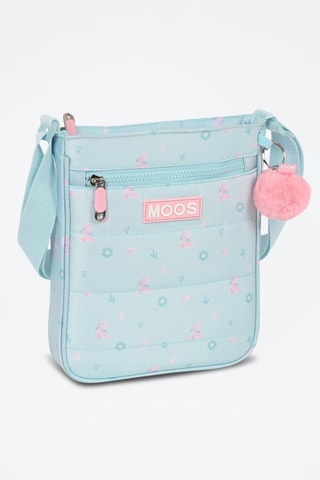 Sac bandoulière - Turquoise et rose