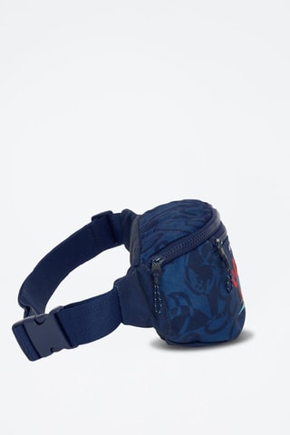 Sac banane - Bleu marine et rouge