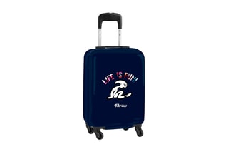 Valise cabine - Bleu marine et blanc - 55 cm - 20 l