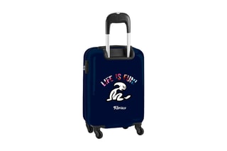 Valise cabine - Bleu marine et blanc - 55 cm - 20 l
