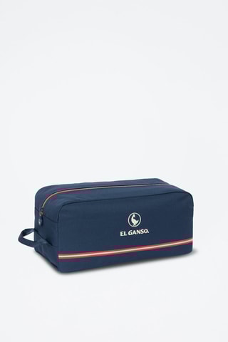 Sac à chaussures - Bleu marine et rouge