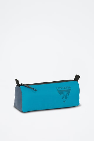 Trousse California - Noir et bleu cobalt