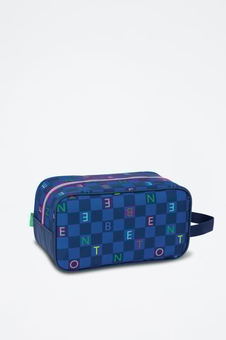 Sac à chaussures Damero - Bleu marine