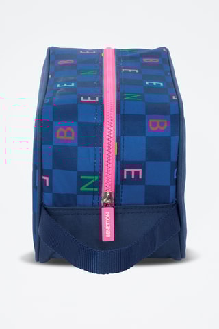 Sac à chaussures Damero - Bleu marine