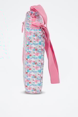 Sac bandoulière Flores - Rose et turquoise