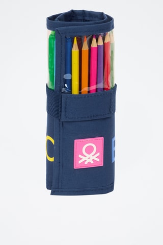 Trousse enroulable garnie Damero - 27 pièces - Bleu marine