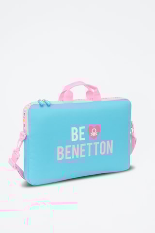 Porte-ordinateur Unique - Turquoise et rose