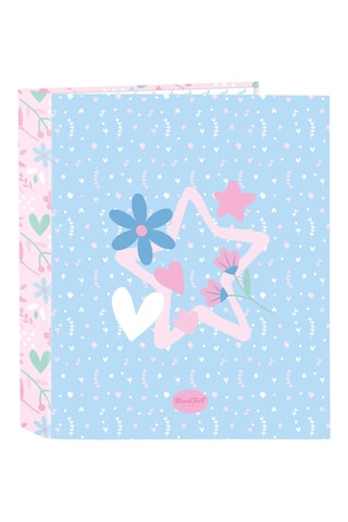 Classeur à anneaux Smile - Ciel - 27 x 33 x 6 cm