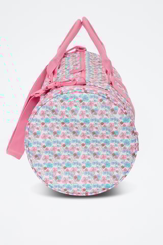 Sac de sport Flores - Rose et blanc