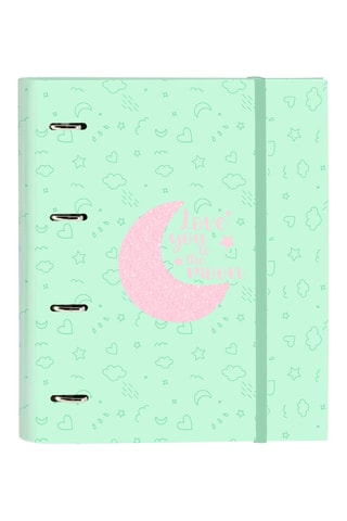 Classeur à anneaux Moon - Vert clair - 27 x 32 x 4 cm
