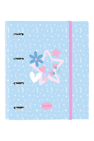 Classeur à anneaux Smile - Ciel - 27 x 32 x 4 cm