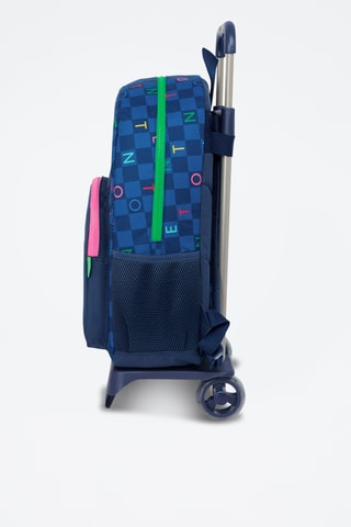 Sac à dos à roulettes Damero - Bleu marine