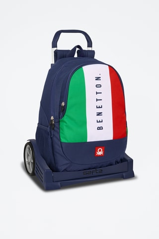 Sac à dos à roulettes Flag - Bleu marine