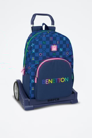 Sac à dos à roulettes Damero - Bleu marine