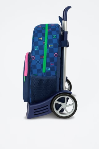 Sac à dos à roulettes Damero - Bleu marine