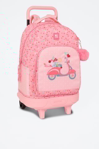 Sac à dos à roulettes Passion - Vieux rose