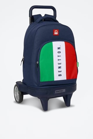 Sac à dos à roulettes Flag - Bleu marine