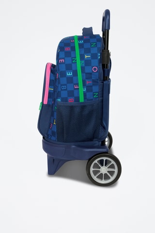 Sac à dos à roulettes Damero - Bleu