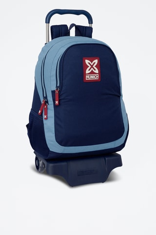 Sac à dos à roulettes Royal - Ciel et bleu marine