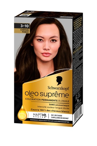 Coloration Oleo Suprême Schwarzkopf - Châtain foncé 3-10