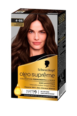 Coloration Oleo Suprême Schwarzkopf - Châtain chocolat 4-86