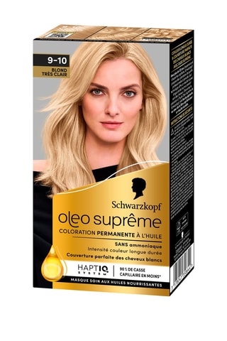 Coloration Oleo Suprême Schwarzkopf - Blond très clair 9-10