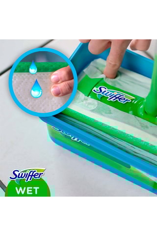 Balai avec 6 lingettes humides Swiffer - Citrus Fresh