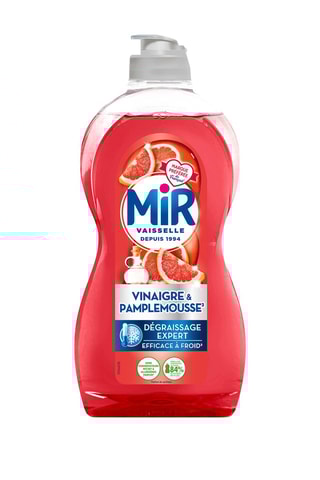 5 x Liquide vaisselle Vinaigre et Pamplemousse Mir - 450 ml