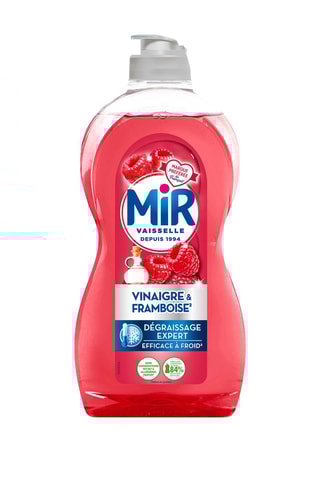 5 x Liquide vaisselle Vinaigre et Framboise Mir - 450 ml