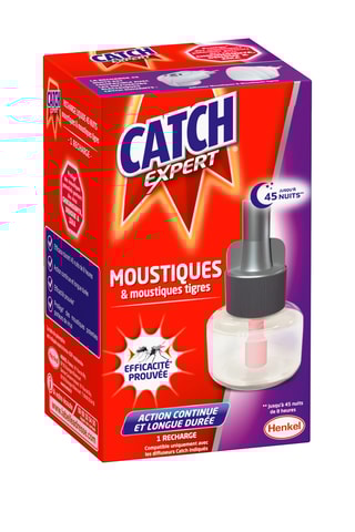 3 x Recharge électrique Moustiques Répulsif Catch Expert - 45 nuits 